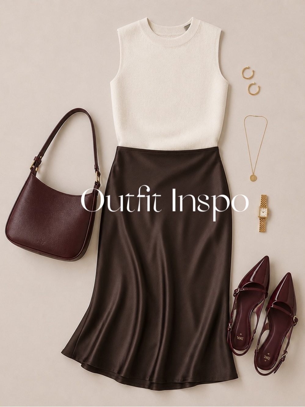 Zara Burgundy Patent Pointed-Toe Slingback Kitten Heels - Picture 14 of 15